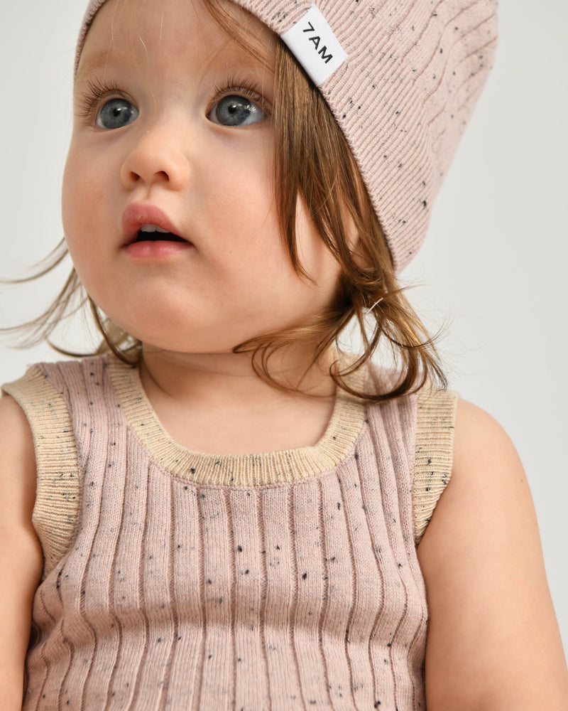 7AM - Tank Top - Hug Me - Ash Rose - 18-24M