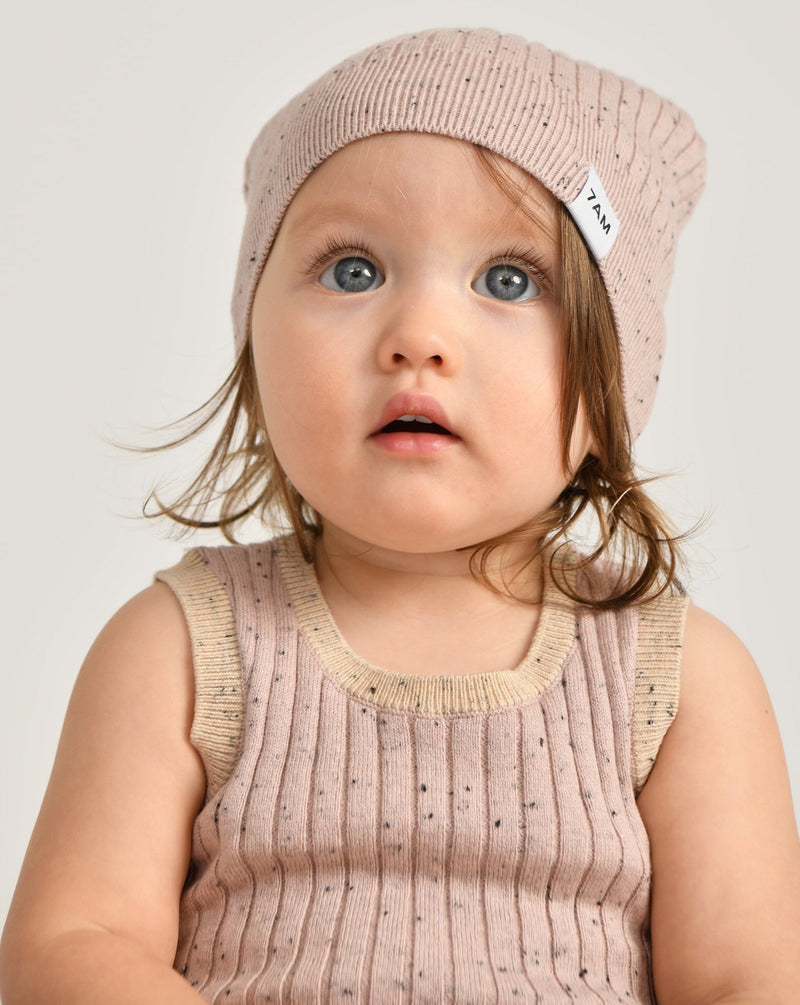 7AM - Tank Top - Hug Me - Ash Rose - 0-3M