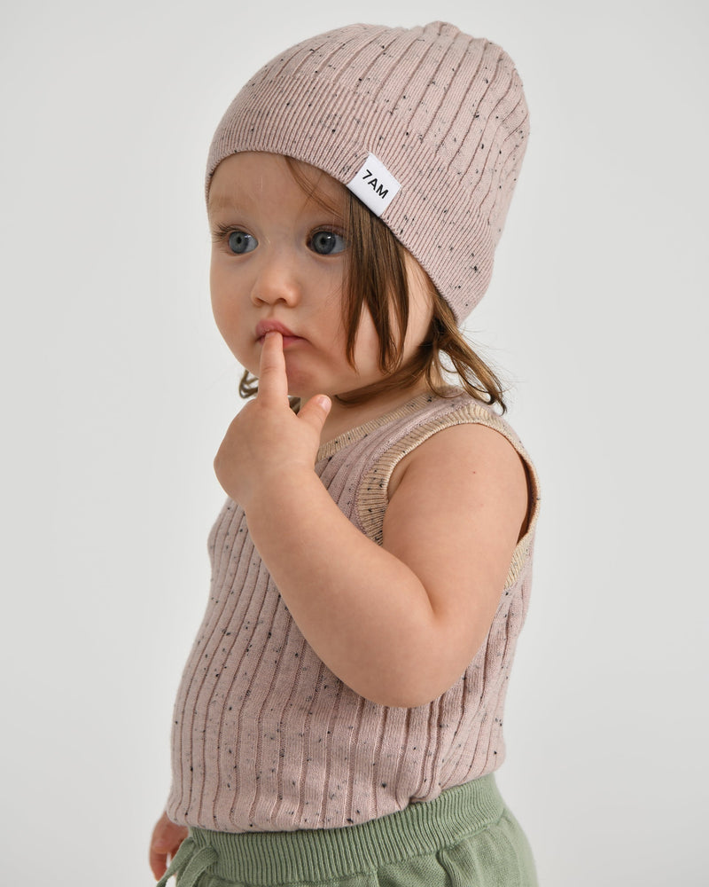 7AM - Tank Top - Hug Me - Ash Rose - 6-9M