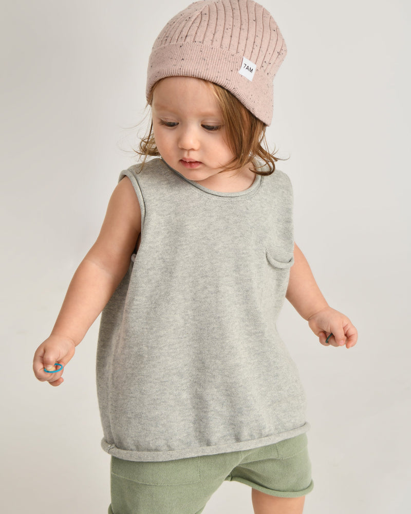 7AM - Tank Top Boxy | Comfortable Cotton Sleeveless Essential for Kids