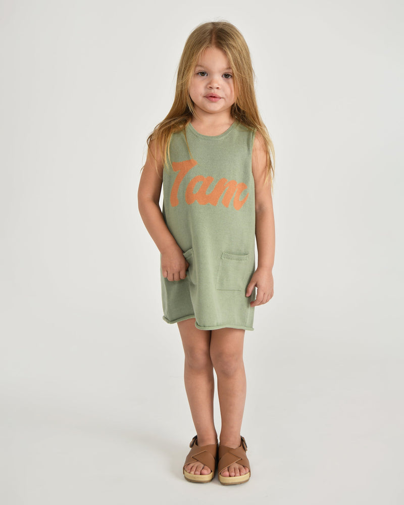 7AM Enfant - Robe Boxy en coton avec logo 7AM