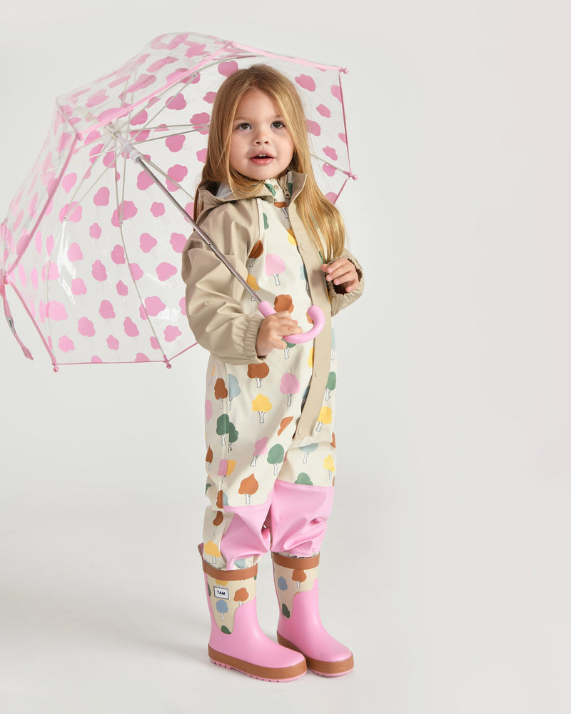 7AM - Tula Kid's Umbrella - Print tree Beige - OS