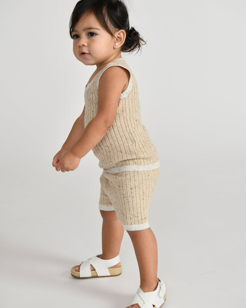 7AM - Tank Top - Hug Me - Oat - 3-4T