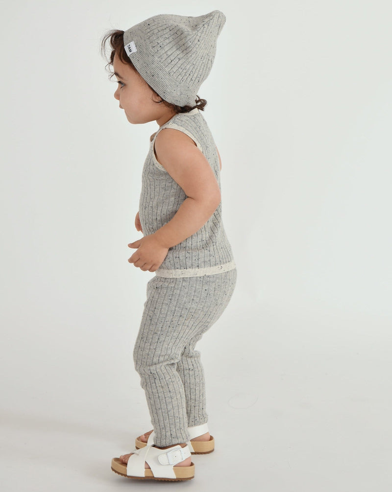 7AM - Tank Top - Hug Me - Heather Grey - 0-3M