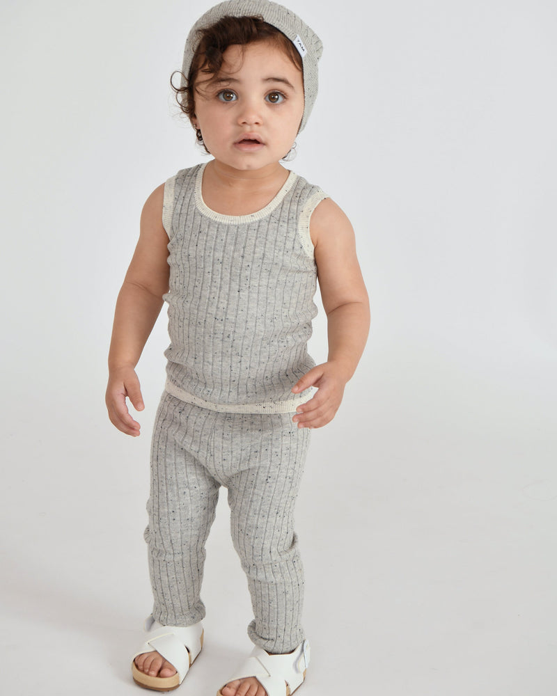 7AM - Tank Top - Hug Me - Heather Grey - 0-3M