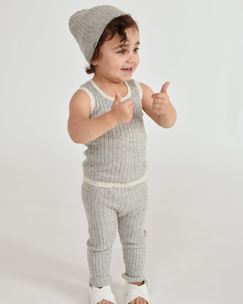 7AM - Tank Top - Hug Me - Heather Grey - 9-12M