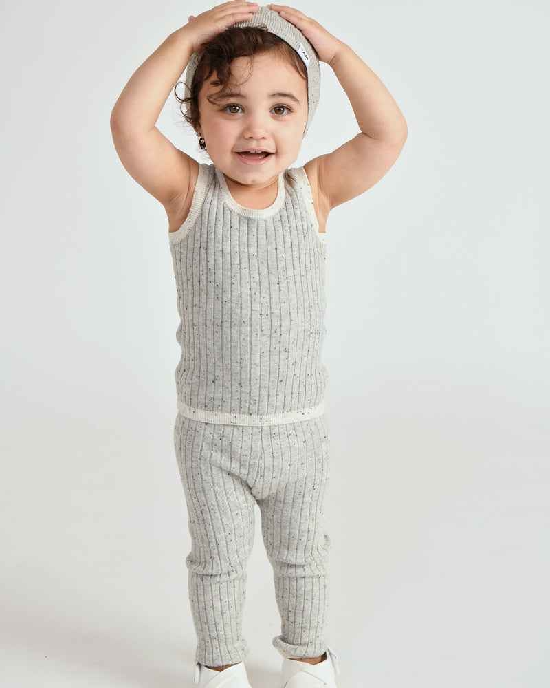 7AM - Tank Top - Hug Me - Heather Grey - 0-3M