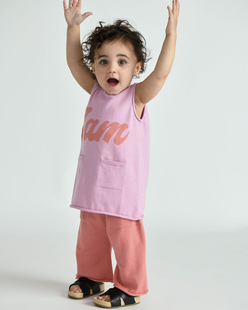 7AM - Logo Boxy Cotton Dress