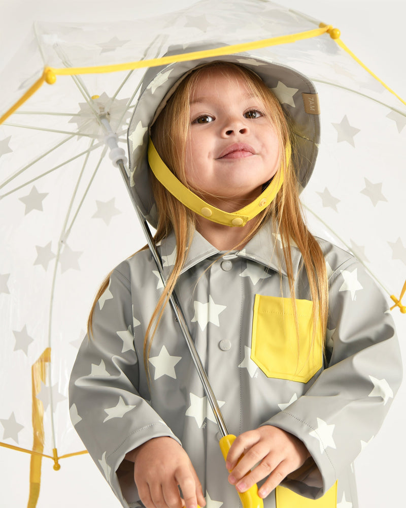 7AM - Tula Kid's Umbrella - Print Star Yellow - OS