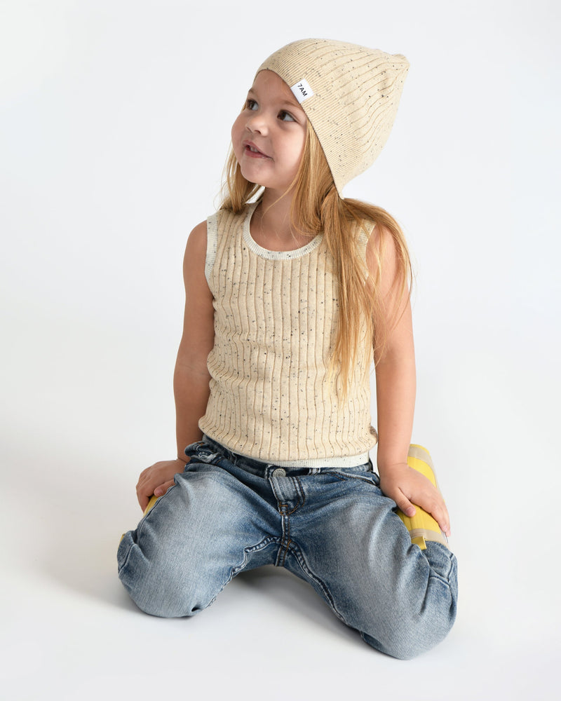 7AM - Tank Top - Hug Me - Oat - 18-24M