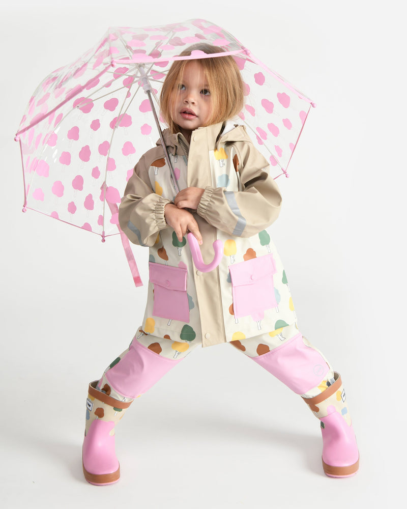 7AM - Tula Kid's Umbrella - Print tree Beige - OS