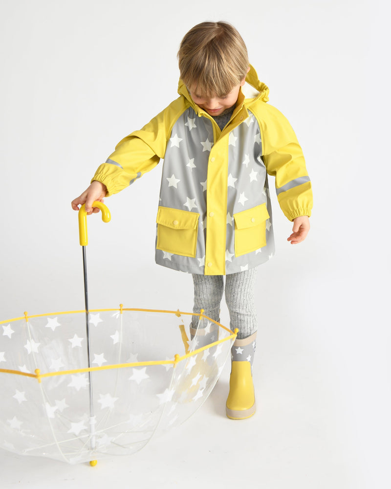 7AM - Tula Kid's Umbrella - Print Star Yellow - OS