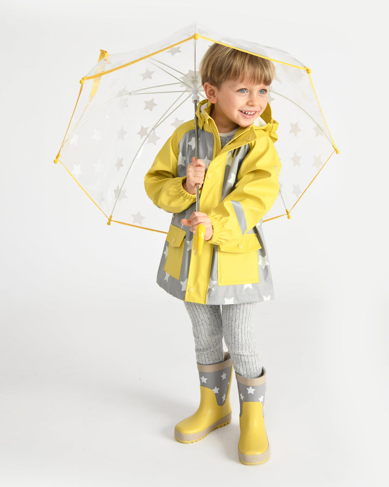 7AM - Tula Kid's Umbrella - Print Star Yellow - OS
