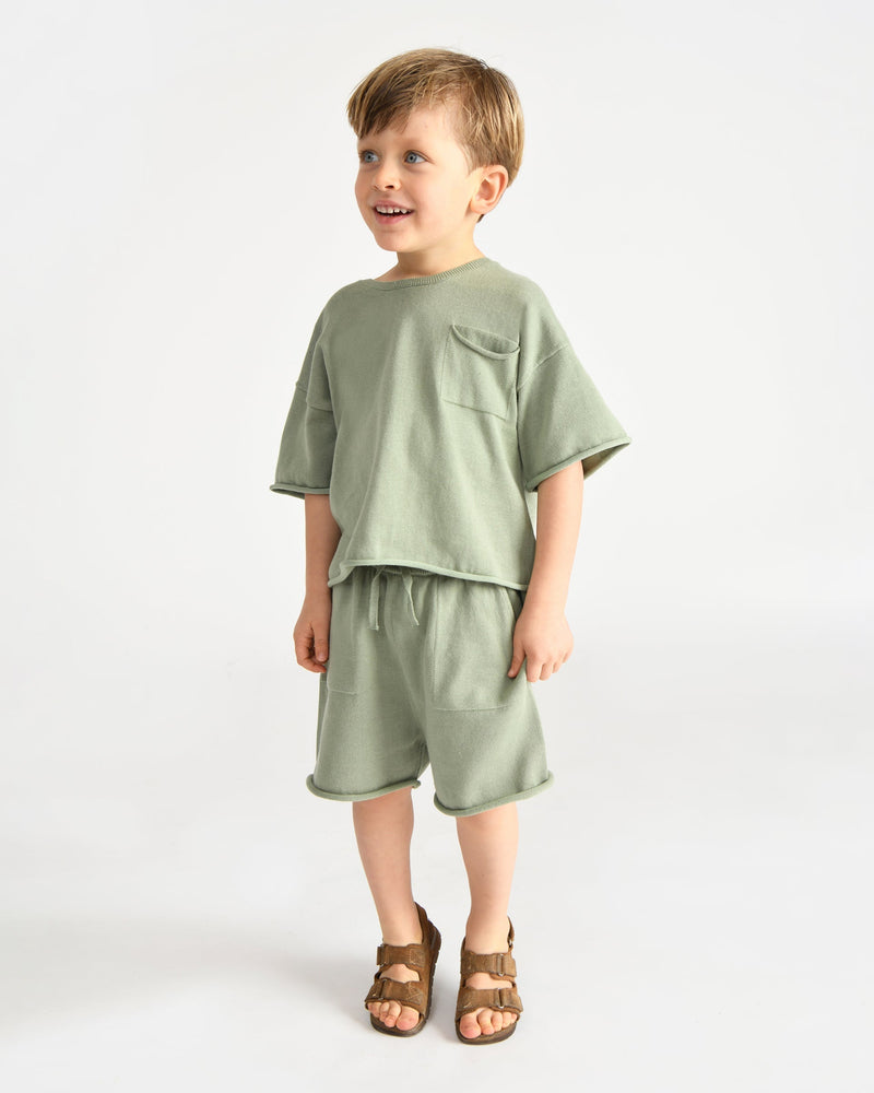 7AM - Boxy Cotton Tee Pocket