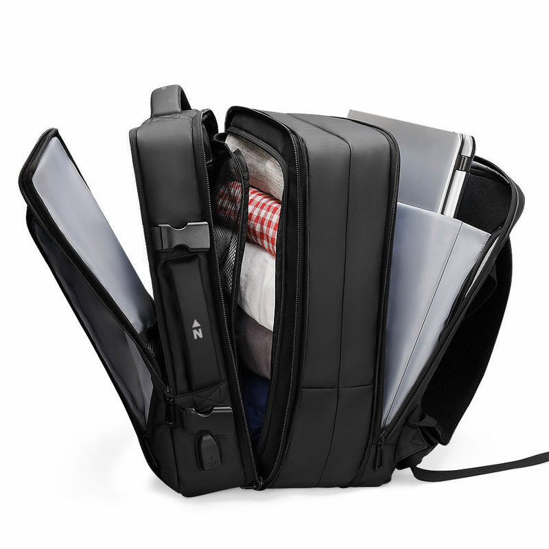 Northbound Gear - "Voyager" Expandable Backpack 26L / 38L with Built-in Rain Coat