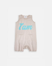 7AM - 7AM Logo Boxy Romper | Classic Boxy Infant Romper with Signature Logo Mother & Baby Oat 6 - 12M