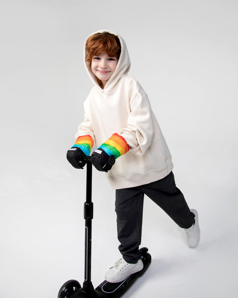 7AM - Kids Scooter Warmmuffs - Rainbow
