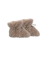 7AM - Baby Booties - Teddy | Teddy Plush Booties Cozy Soft Knit Infant Footwear Mother & Baby 12 - 18M