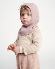 7AM - Balaclava Chunky | Kids Knit Balaclava Winter Hat Cold - Weather Warmth Mother & Baby Ash Rose