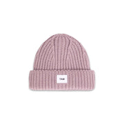 7AM - Beanie - Chunky Mother & Baby Ash Rose 0 - 6M