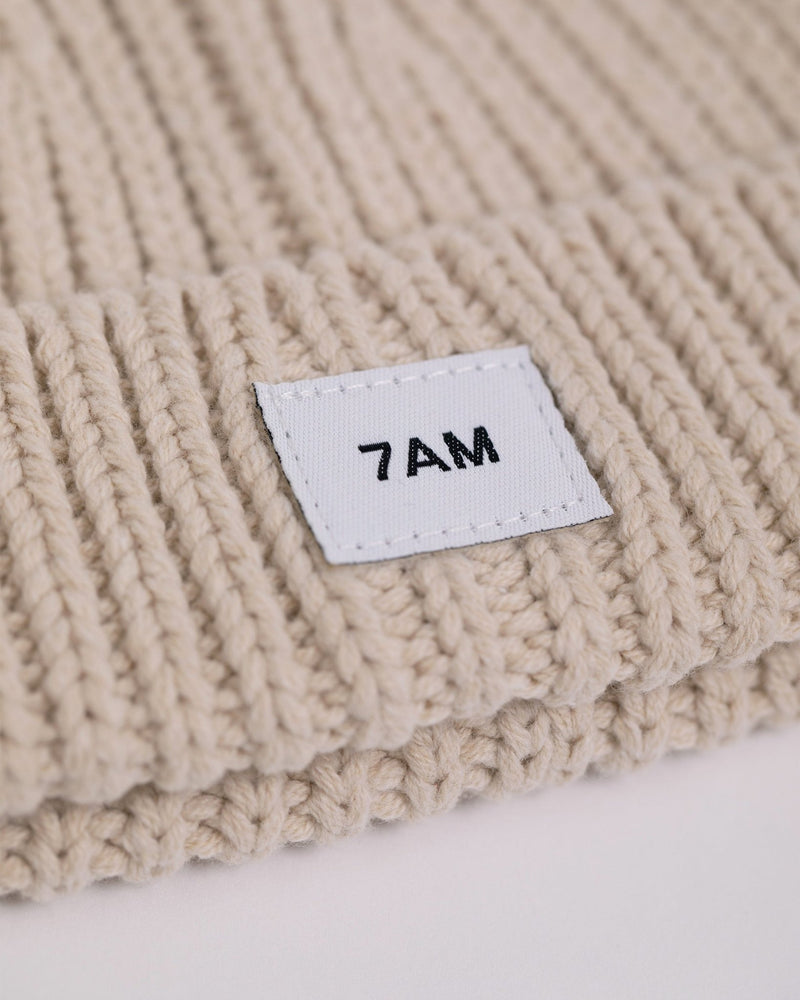 7AM - Beanie - Chunky Mother & Baby Mirage 0 - 6M