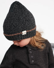 7AM - Beanie - Fuzzy | Soft Knit Baby and Kids Winter Hat for Cold Weather Mother & Baby Black Melange 0 - 6M