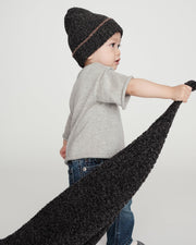 7AM - Beanie - Fuzzy | Soft Knit Baby and Kids Winter Hat for Cold Weather Mother & Baby Black Melange 0 - 6M
