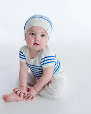 7AM - Beanie Marinière - Ribbed | Baby Knit Hat Collection for Infants and Toddlers, Soft Apparel & Accessories 0 - 6M