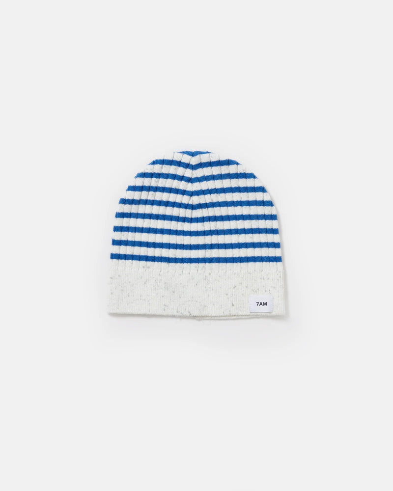 7AM - Beanie Marinière - Ribbed | Baby Knit Hat Collection for Infants and Toddlers, Soft Apparel & Accessories 0 - 6M