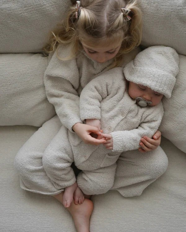 7AM - Beanies - set of 2 - Ash Rose, Ecru - Kids 2T - 6Y Mother & Baby