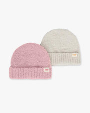 7AM - Beanies - set of 2 - Ash Rose, Ecru - Kids 2T - 6Y Mother & Baby
