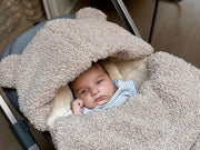 7AM - BebePOD | Baby Lounger & Sleep Pod for Infants, Portable Cozy Nest Mother & Baby Oatmeal