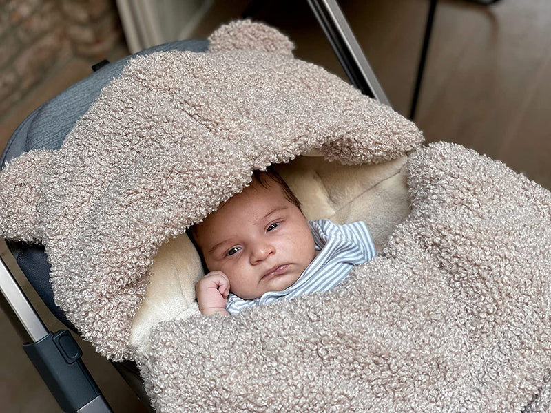 7AM - BebePOD | Baby Lounger & Sleep Pod for Infants, Portable Cozy Nest Mother & Baby Oatmeal