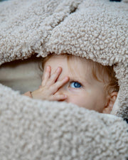 7AM - BebePOD | Baby Lounger & Sleep Pod for Infants, Portable Cozy Nest Mother & Baby Oatmeal