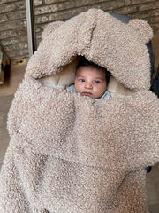 7AM - BebePOD | Baby Lounger & Sleep Pod for Infants, Portable Cozy Nest Mother & Baby Oatmeal