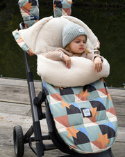 7AM - BenjiPOD - Prints Sherpa | Baby Sleep Pod for Infants and Toddlers Compatible with Strollers Mother & Baby 0 - 18M Copenhagen