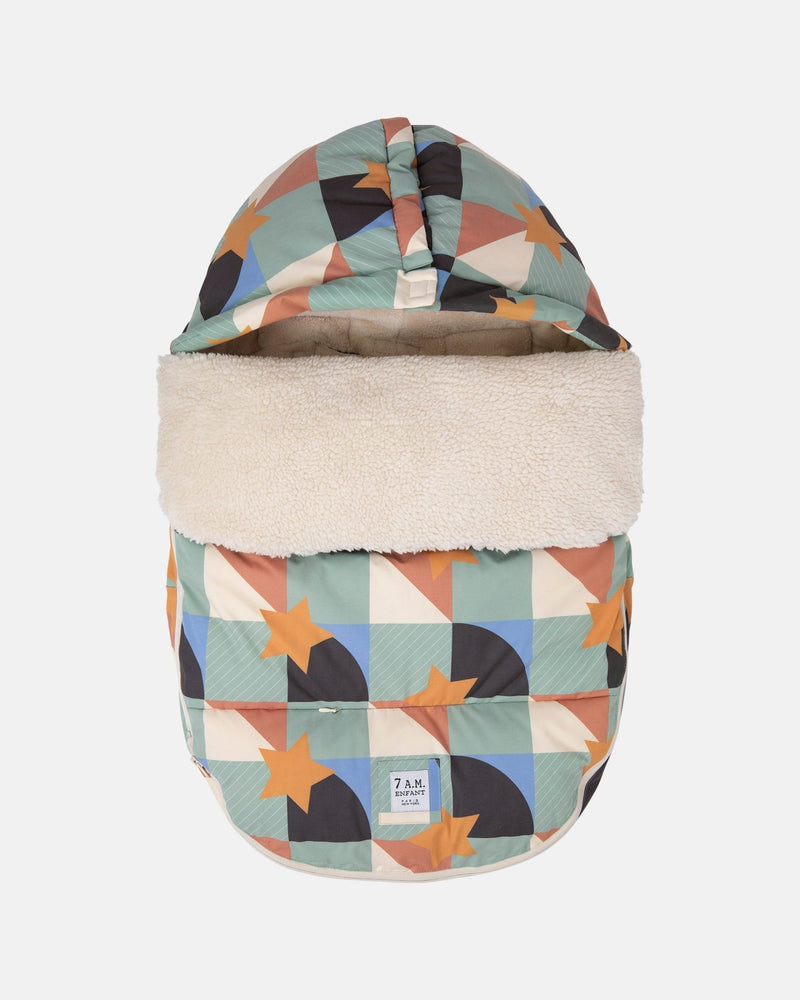 7AM - BenjiPOD - Prints Sherpa | Baby Sleep Pod for Infants and Toddlers Compatible with Strollers Mother & Baby 0 - 18M Copenhagen