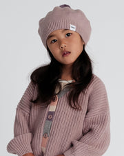 7AM - Beret Chunky | Kids Chunky Knit Beret Hat for Babies and Children Apparel & Accessories Ash Rose 1 - 3T
