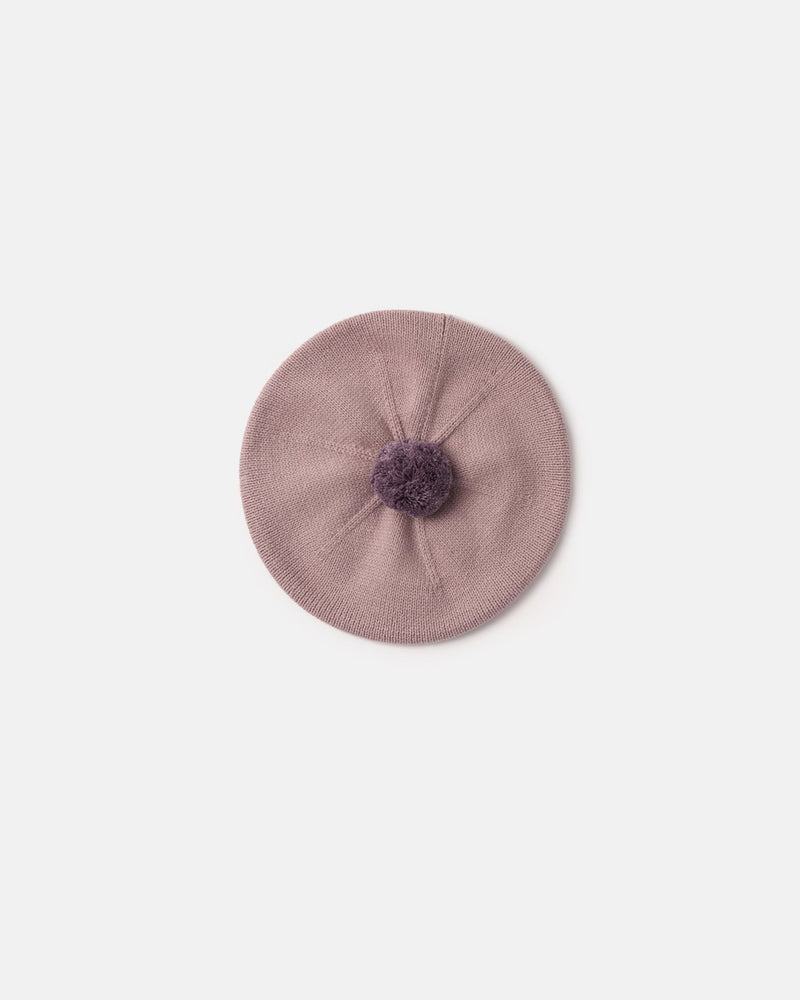 7AM - Beret Chunky | Kids Chunky Knit Beret Hat for Babies and Children Apparel & Accessories Ash Rose 1 - 3T