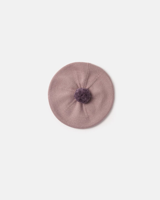 7AM - Beret Chunky | Kids Chunky Knit Beret Hat for Babies and Children Apparel & Accessories Ash Rose 1 - 3T