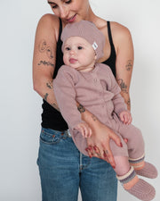 7AM - Beret Chunky | Kids Chunky Knit Beret Hat for Babies and Children Apparel & Accessories Ash Rose 1 - 3T