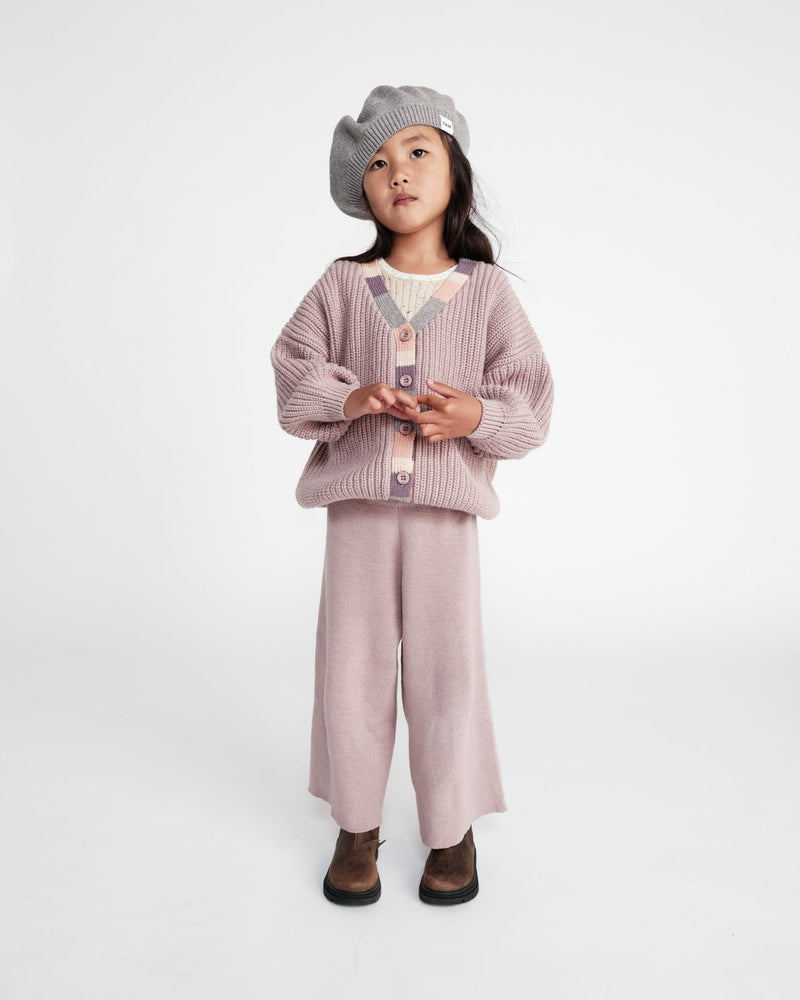 7AM - Beret Chunky | Kids Chunky Knit Beret Hat for Babies and Children Apparel & Accessories Grey 1 - 3T