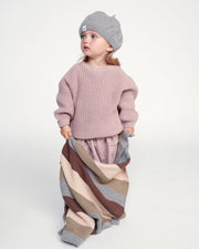 7AM - Beret Chunky | Kids Chunky Knit Beret Hat for Babies and Children Apparel & Accessories Grey 1 - 3T