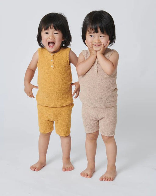 7AM - Biker Shorts - Fuzzy Mother & Baby Pecan 0 - 3M