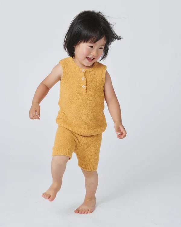 7AM - Biker Shorts - Fuzzy Mother & Baby Pecan 0 - 3M