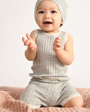 7AM - Biker Shorts - Hug Me Mother & Baby Heather Grey 0 - 3M
