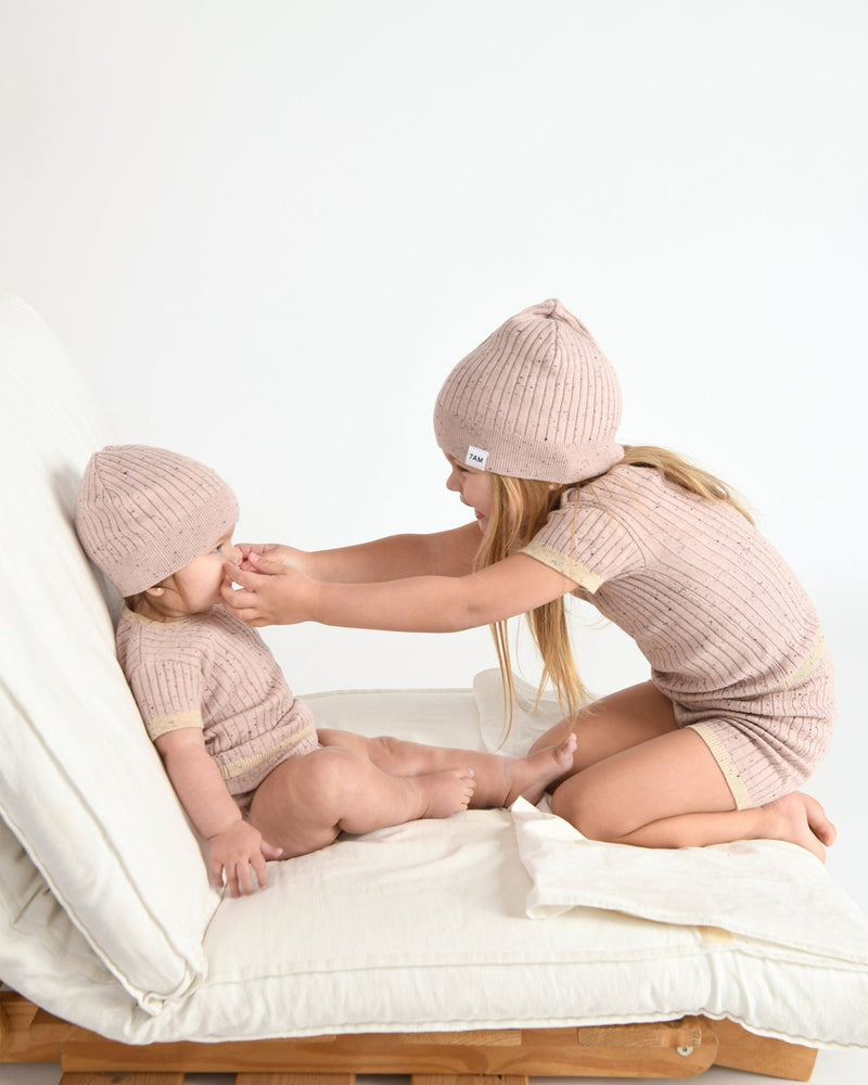 7AM - Biker Shorts - Hug Me Mother & Baby Heather Grey 0 - 3M