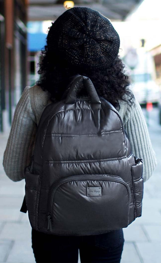 7AM - BK718 Diaper Backpack | Black Luggage & Bags