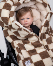 7AM - Blanket 212 evolution - Checker Berber Mother & Baby Checkers Tan