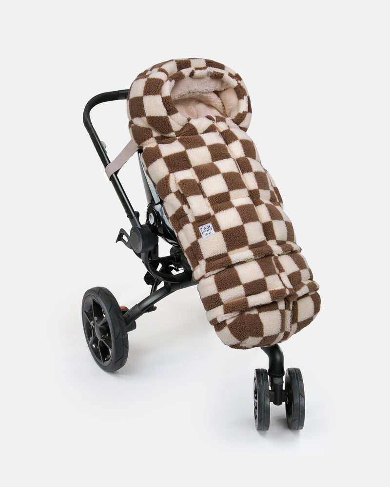 7AM - Blanket 212 evolution - Checker Berber Mother & Baby Checkers Tan